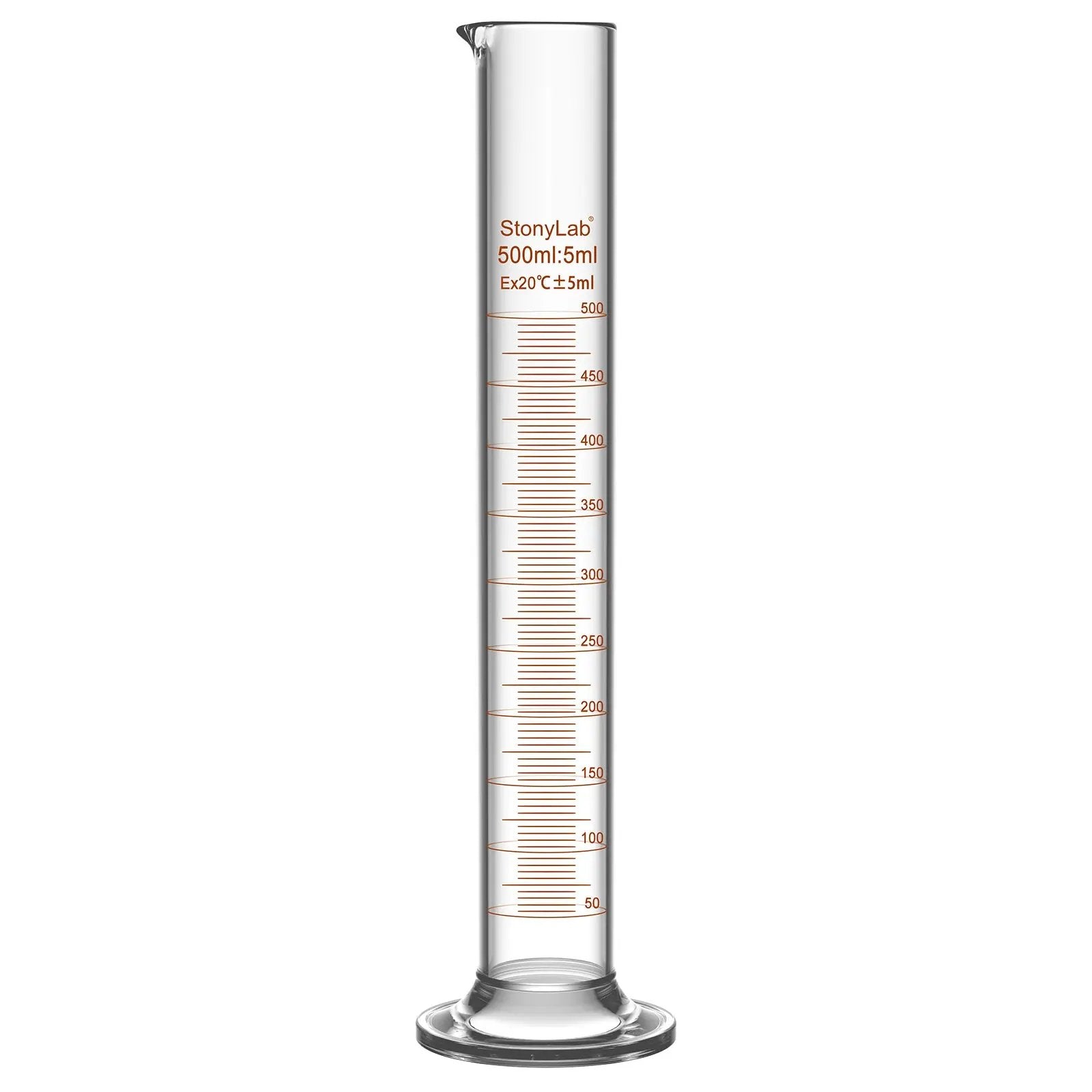 Comprehensive product view and setup components for StonyLab Graduated Cylinder