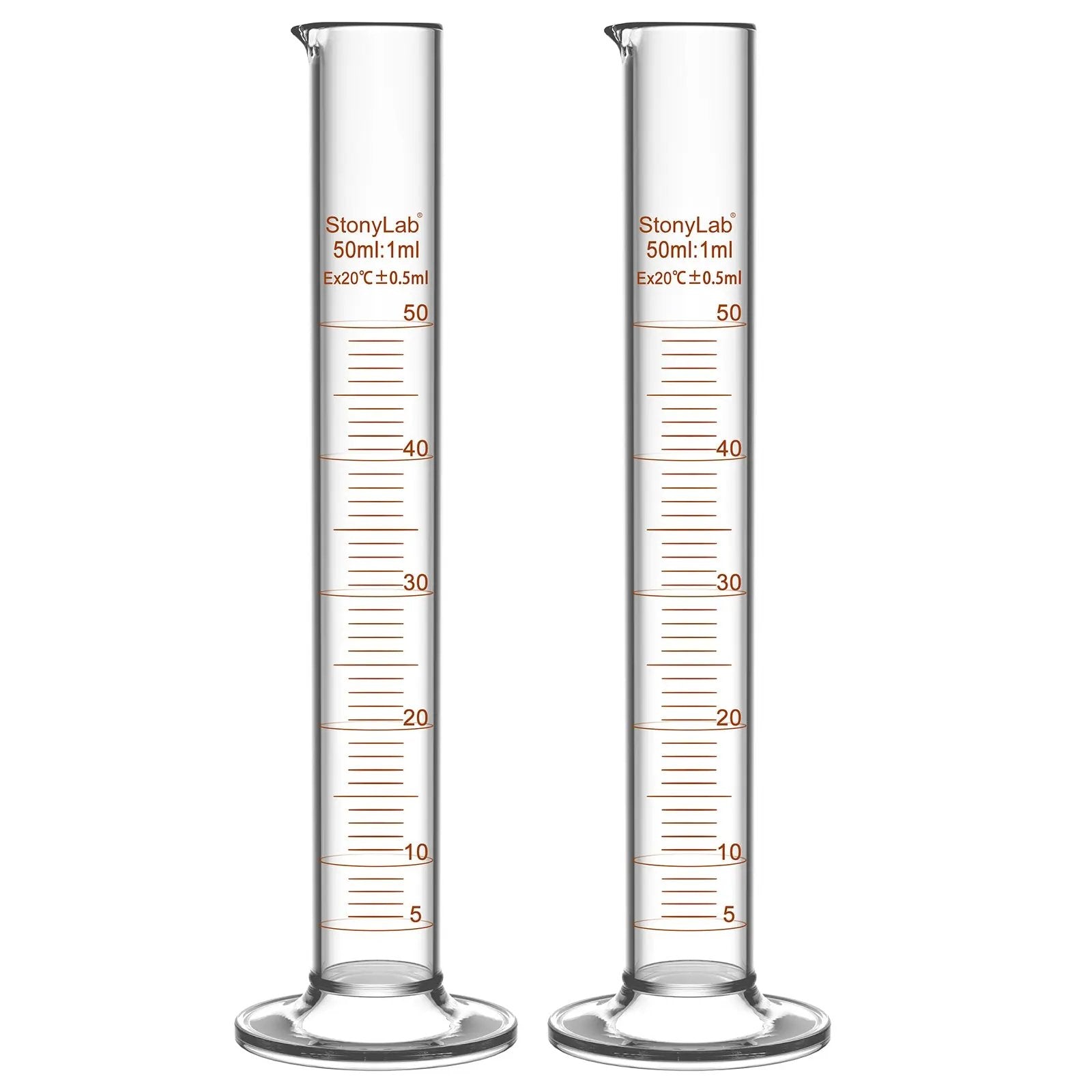 Comprehensive product view and setup components for StonyLab Graduated Cylinder