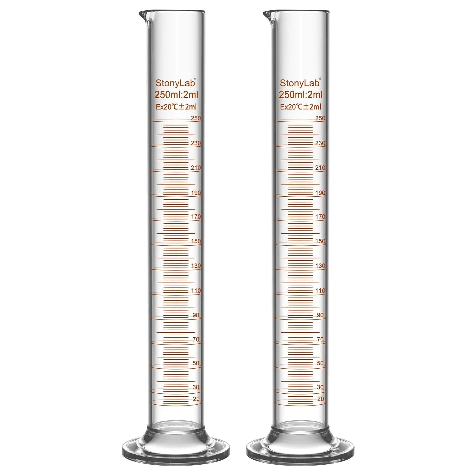 Comprehensive product view and setup components for StonyLab Graduated Cylinder