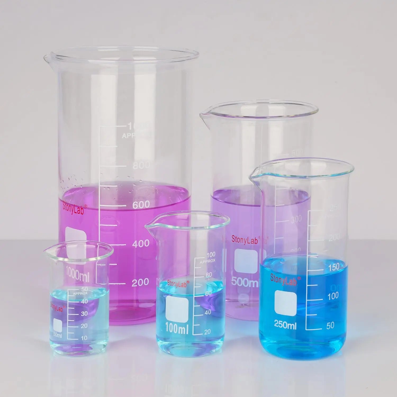Detailed structural assembly component for StonyLab Graduated Tall Beaker