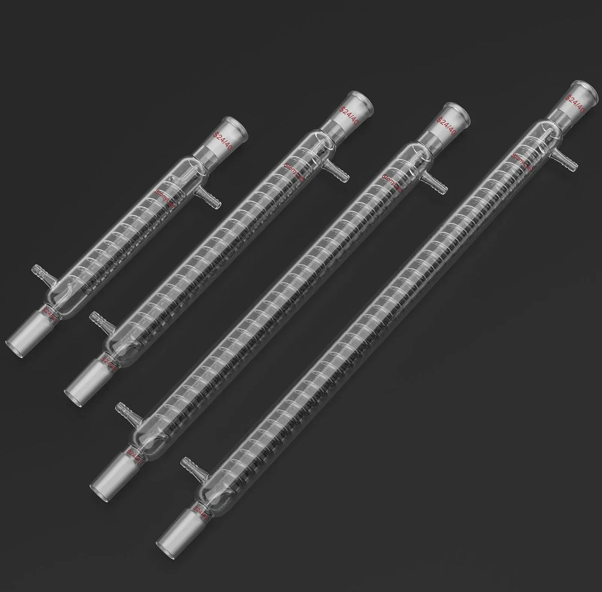 Graham Condenser, 200-500 mm Length, 14/20, 19/22, 24/40 Joint Sizes Condensers-Graham Condensers