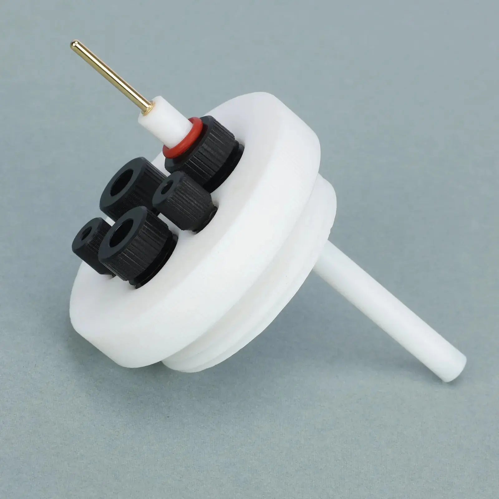 Alternative angle showing underlying build quality of StonyLab Graphite Disk Electrode