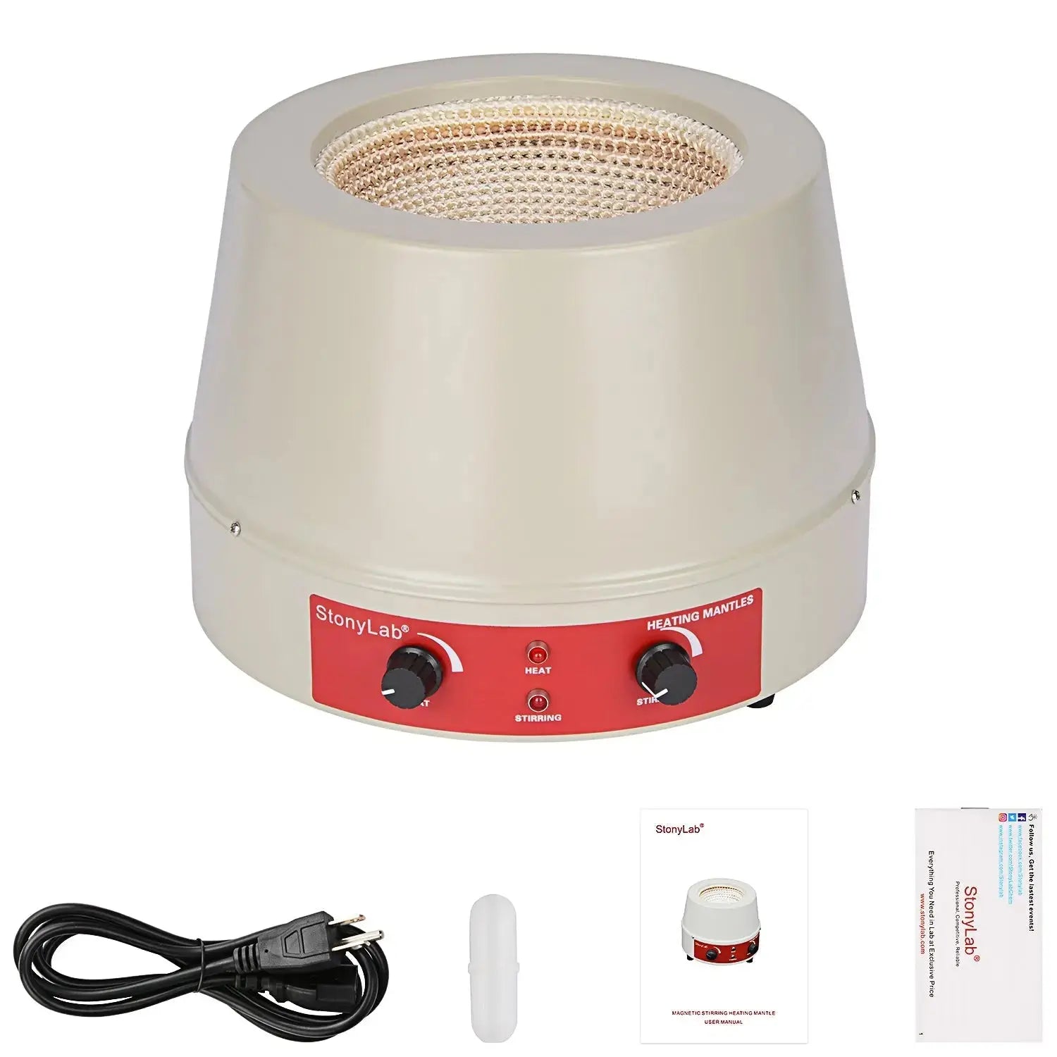 Comprehensive product view and setup components for StonyLab Heating Mantle
