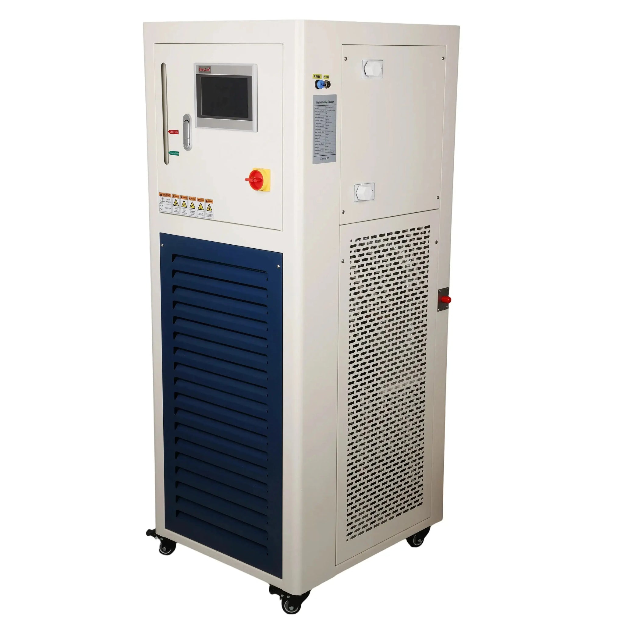 Side view and dimensional layout of the durable StonyLab Heating & Cooling Circulator