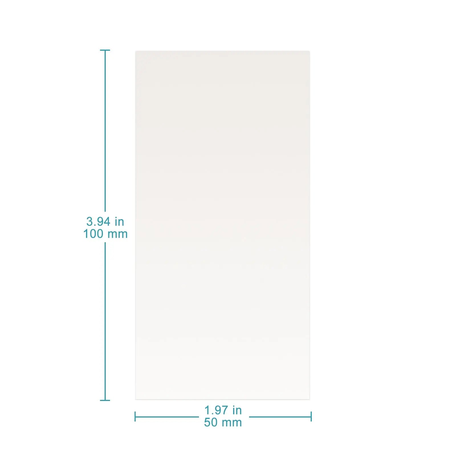 High-Purity Titanium Mesh/Sheet Cathode Electrode (Uncoated), 50 x 100 x 1 mm, for Electrolysis Ti-Cathode