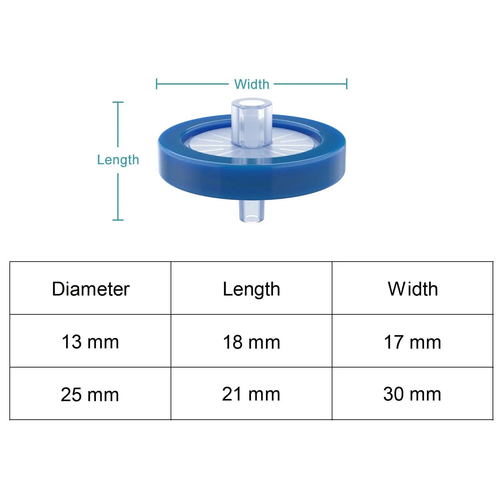 Hydrophilic nylon syringe filter for aqueous and organic sample filtration with high mechanical strength for laboratory use StonyLab