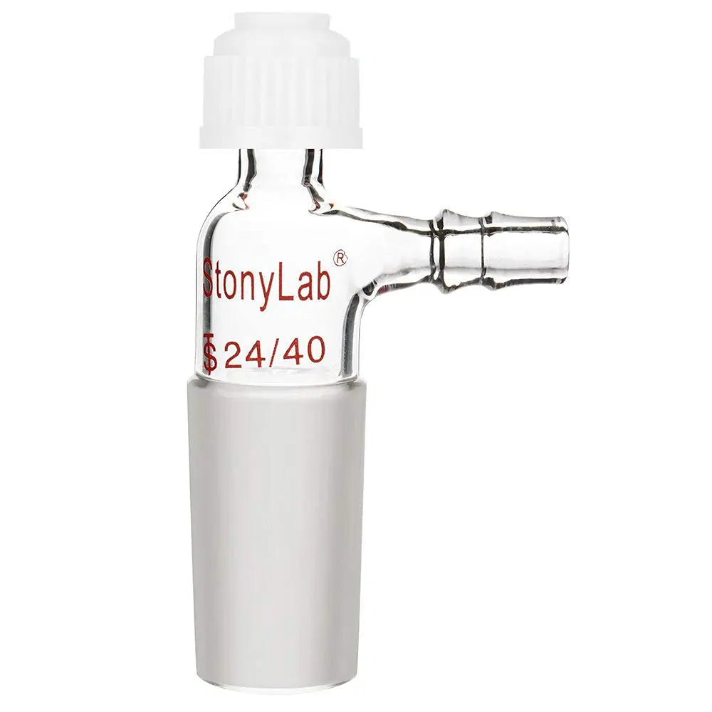 StonyLab Inlet Thermometer Adapter with Hose Connection and Compression Cap for professional laboratory applications