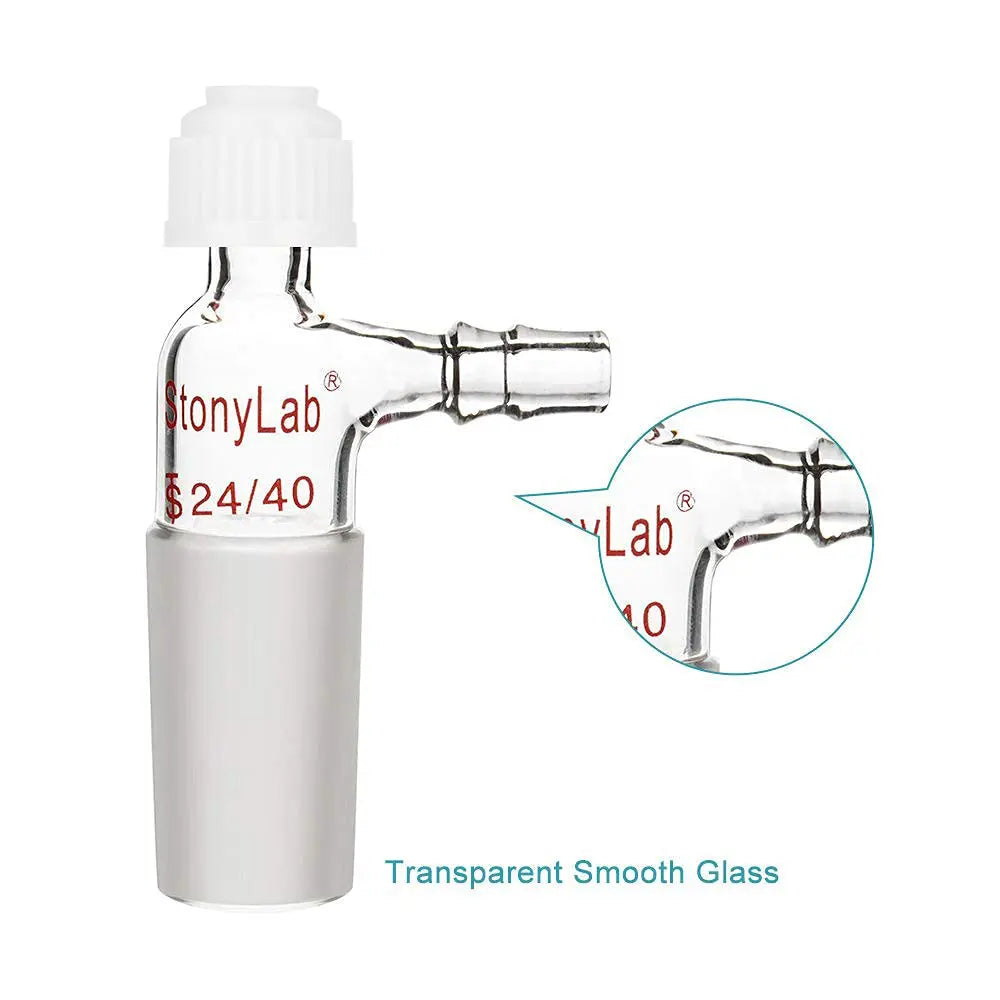 StonyLab Inlet Thermometer Adapter with Hose Connection and Compression Cap heavy duty chemical processing configuration