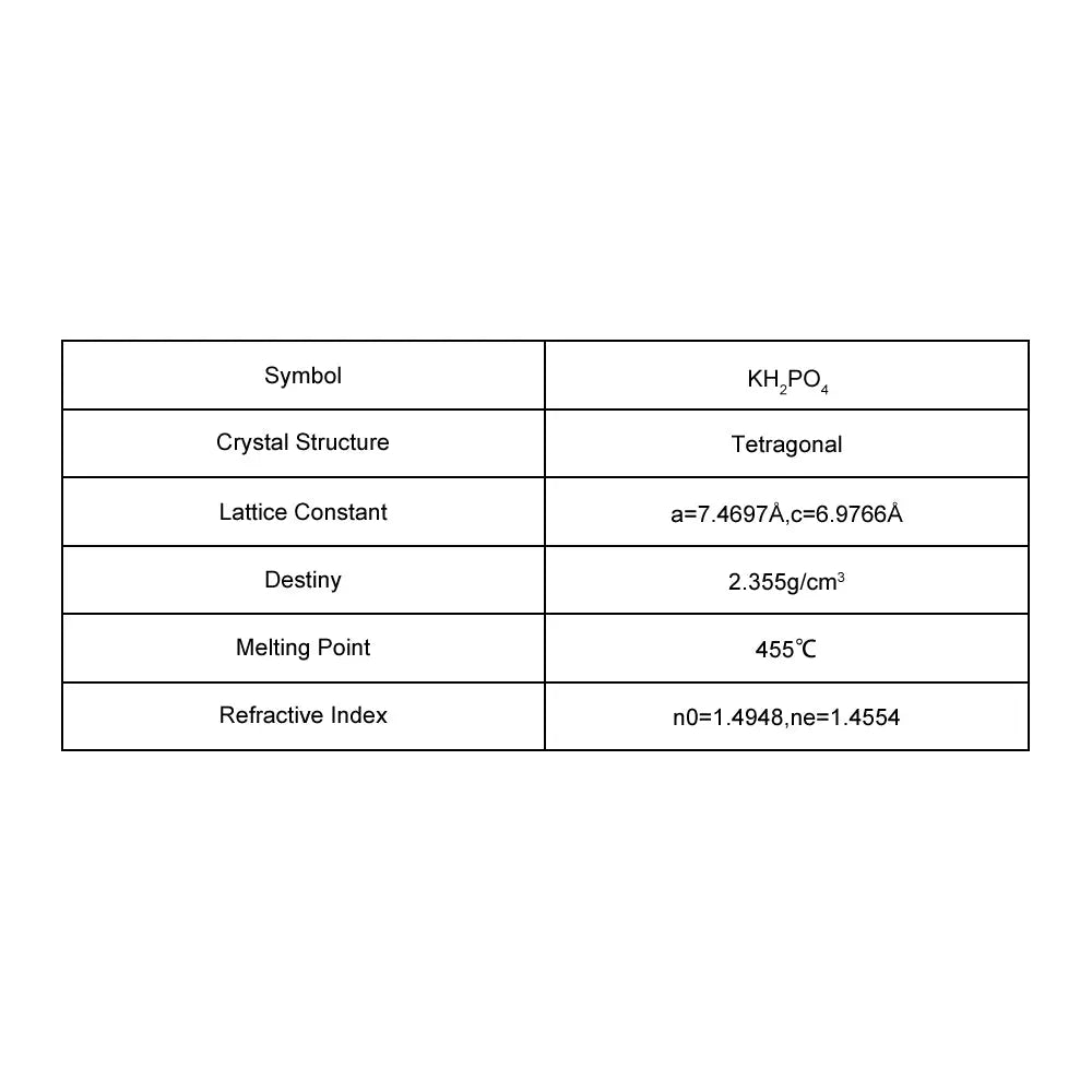 KH2PO4 Crystal Substrate KH2PO4