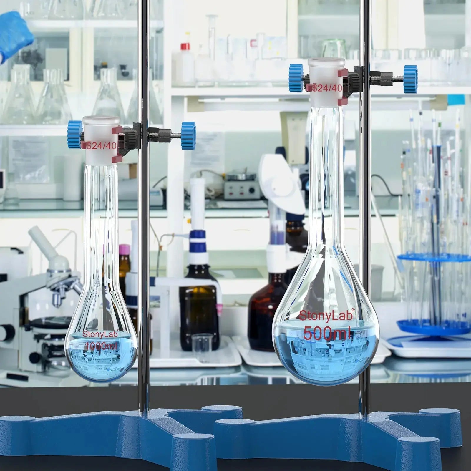 Comprehensive product view and setup components for StonyLab Kjeldahl Flask