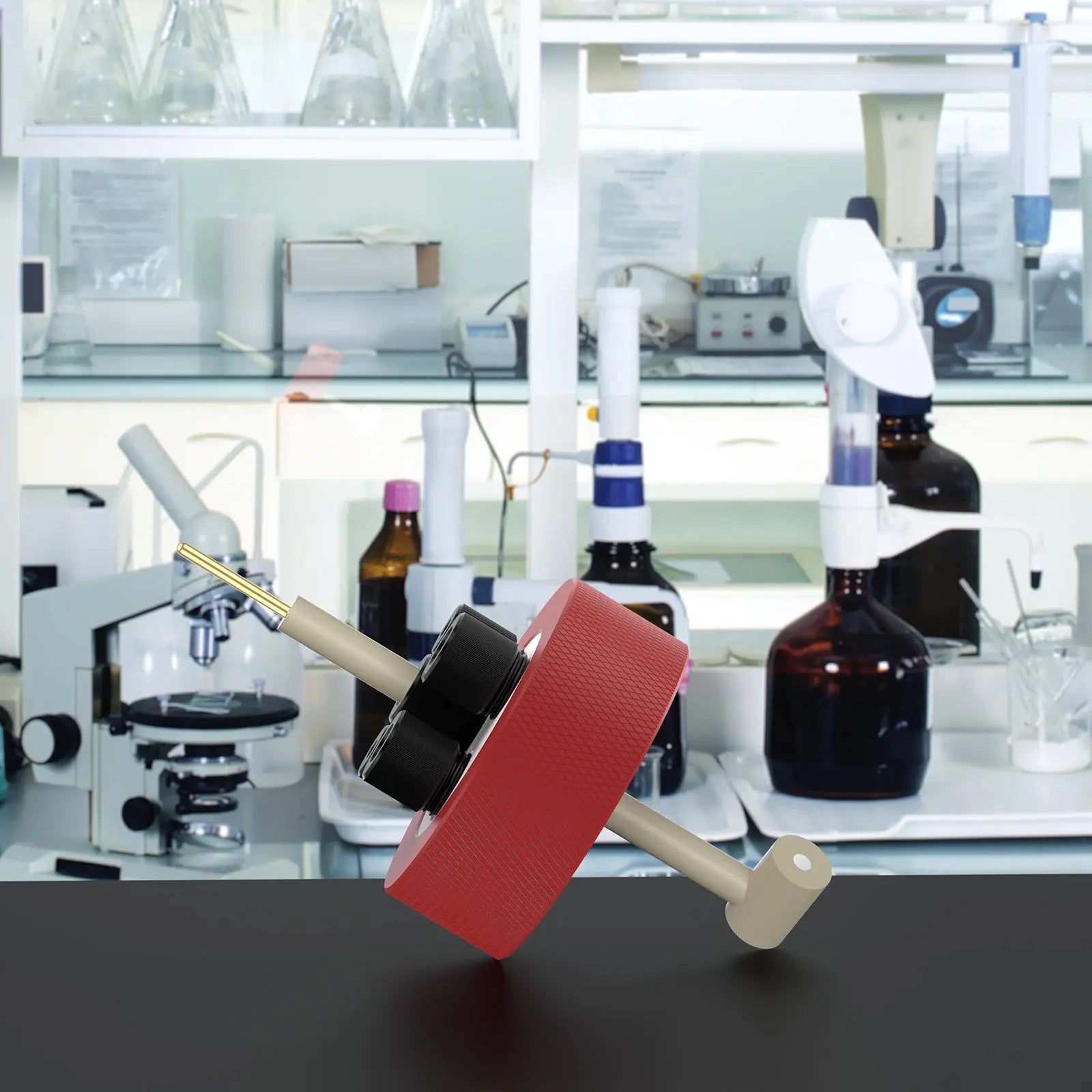 StonyLab L-Shape Platinum Disk Electrode heavy duty chemical processing configuration