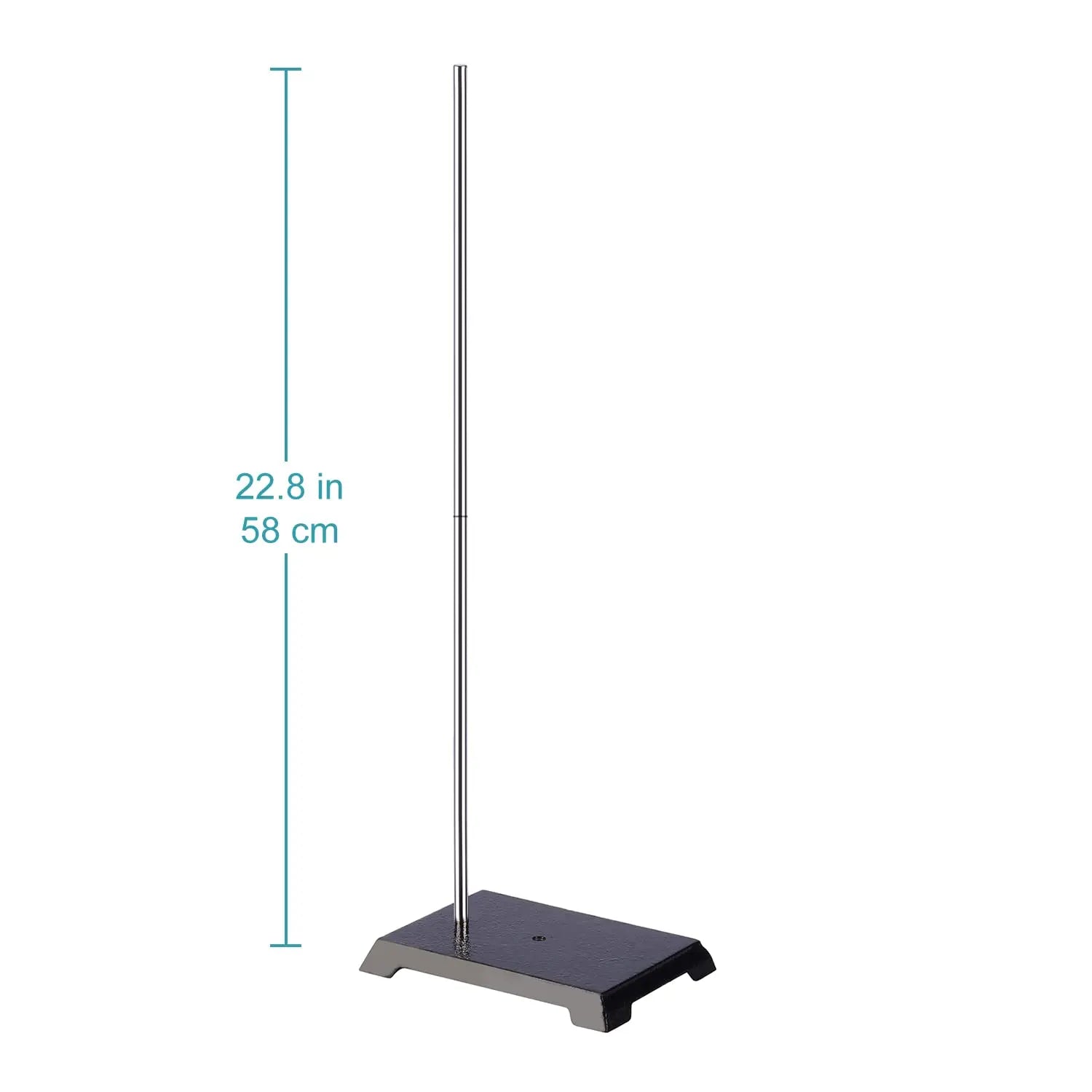 Side view and dimensional layout of the durable StonyLab Lab Stand