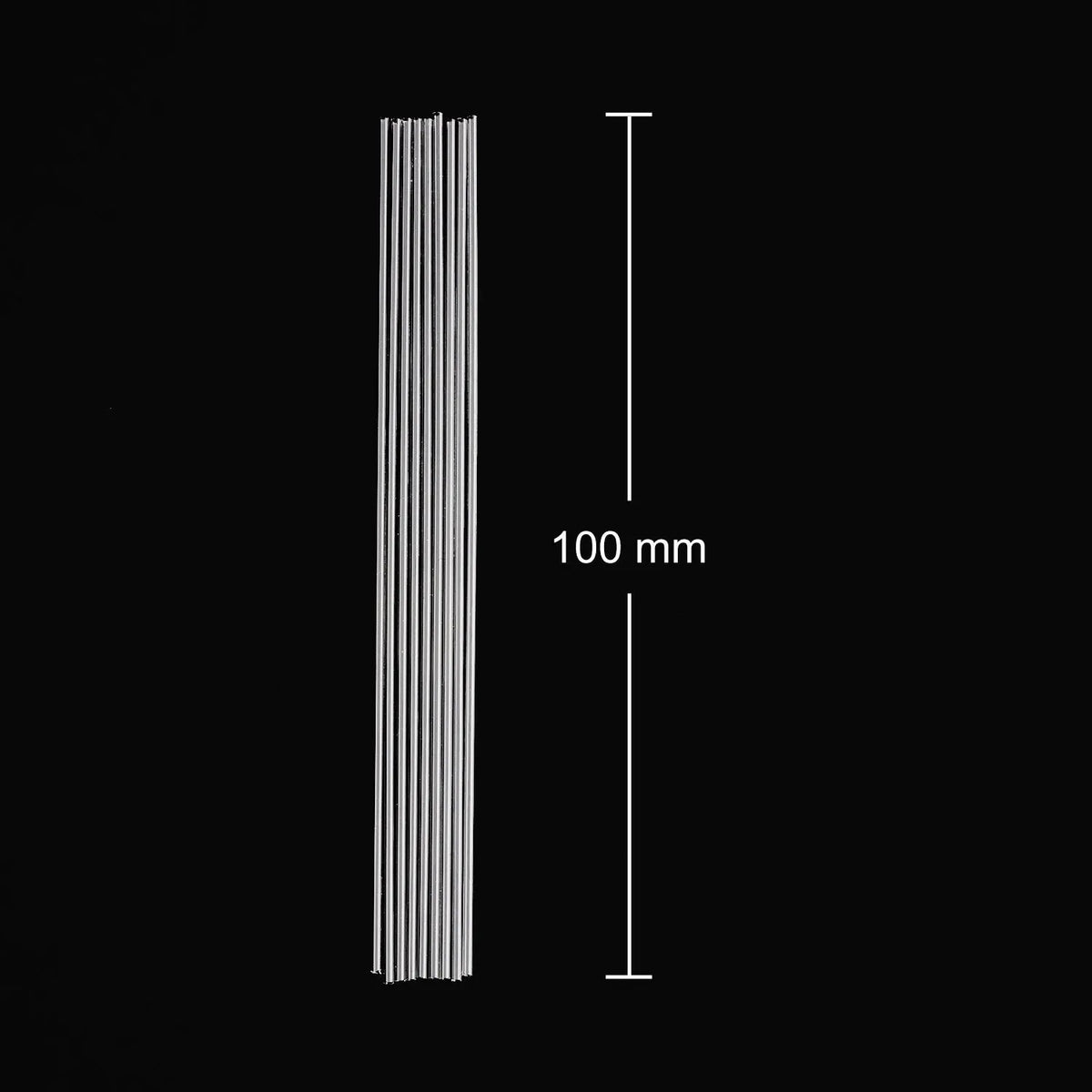 Laboratory melting point capillary tubes, 100 mm open-end clear glass tubes for sample loading and melting point analysis StonyLab