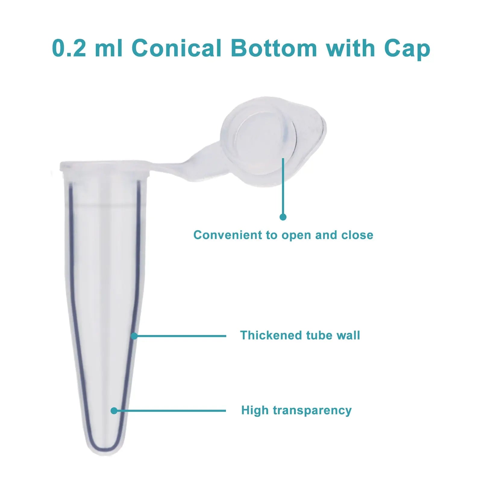 Comprehensive product view and setup components for StonyLab Micro Centrifuge Tubes - 0.2 ml