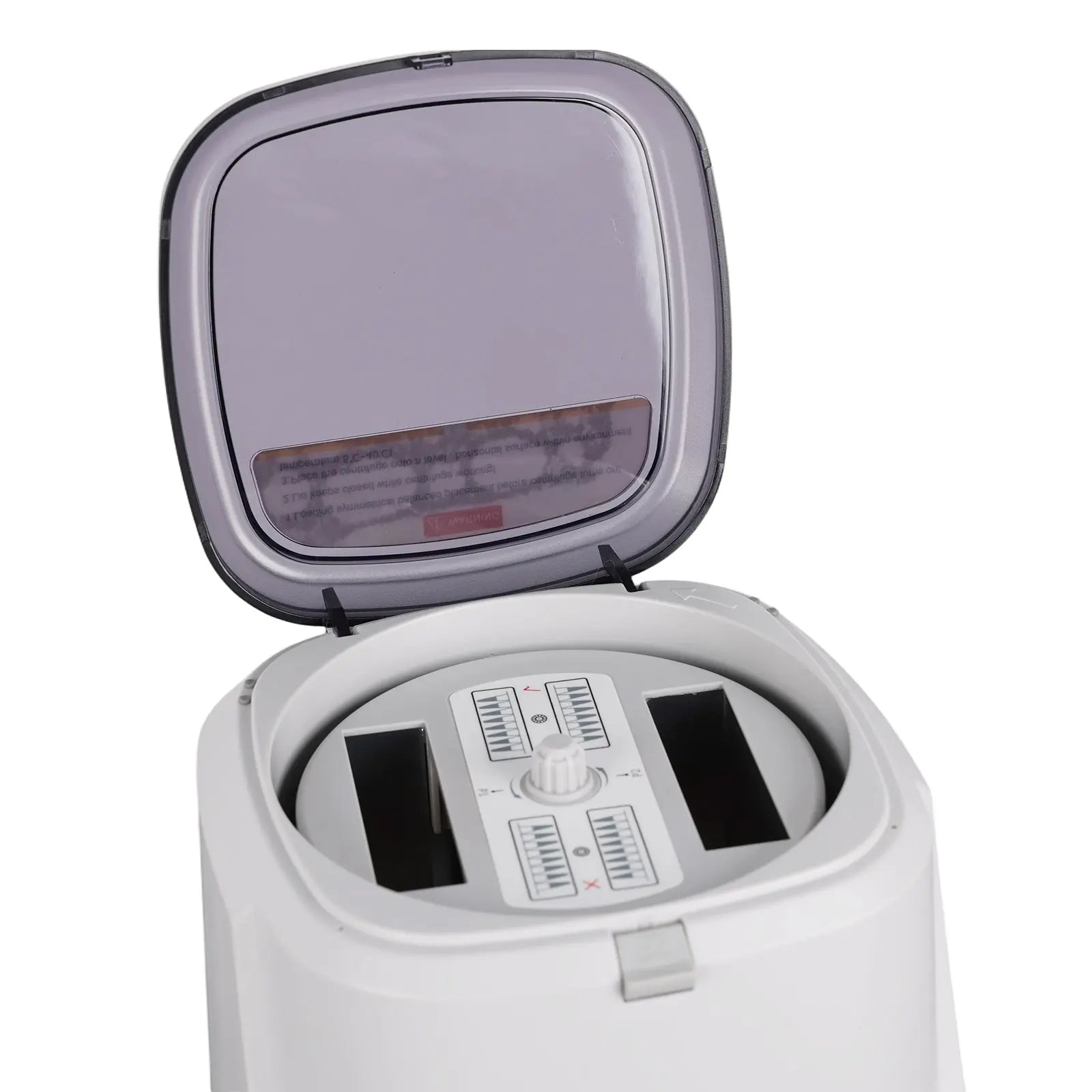 Side view and dimensional layout of the durable StonyLab Microplate Centrifuge for Two PCR Plates