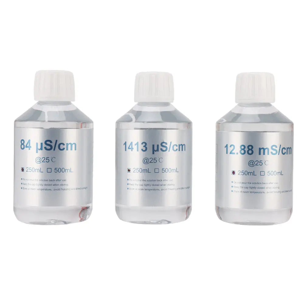 NIST Standard pH & Conductivity Calibration Solutions – pH 4/7/10 & EC 84–12.18 mS/cm Electrochemical Analyzers