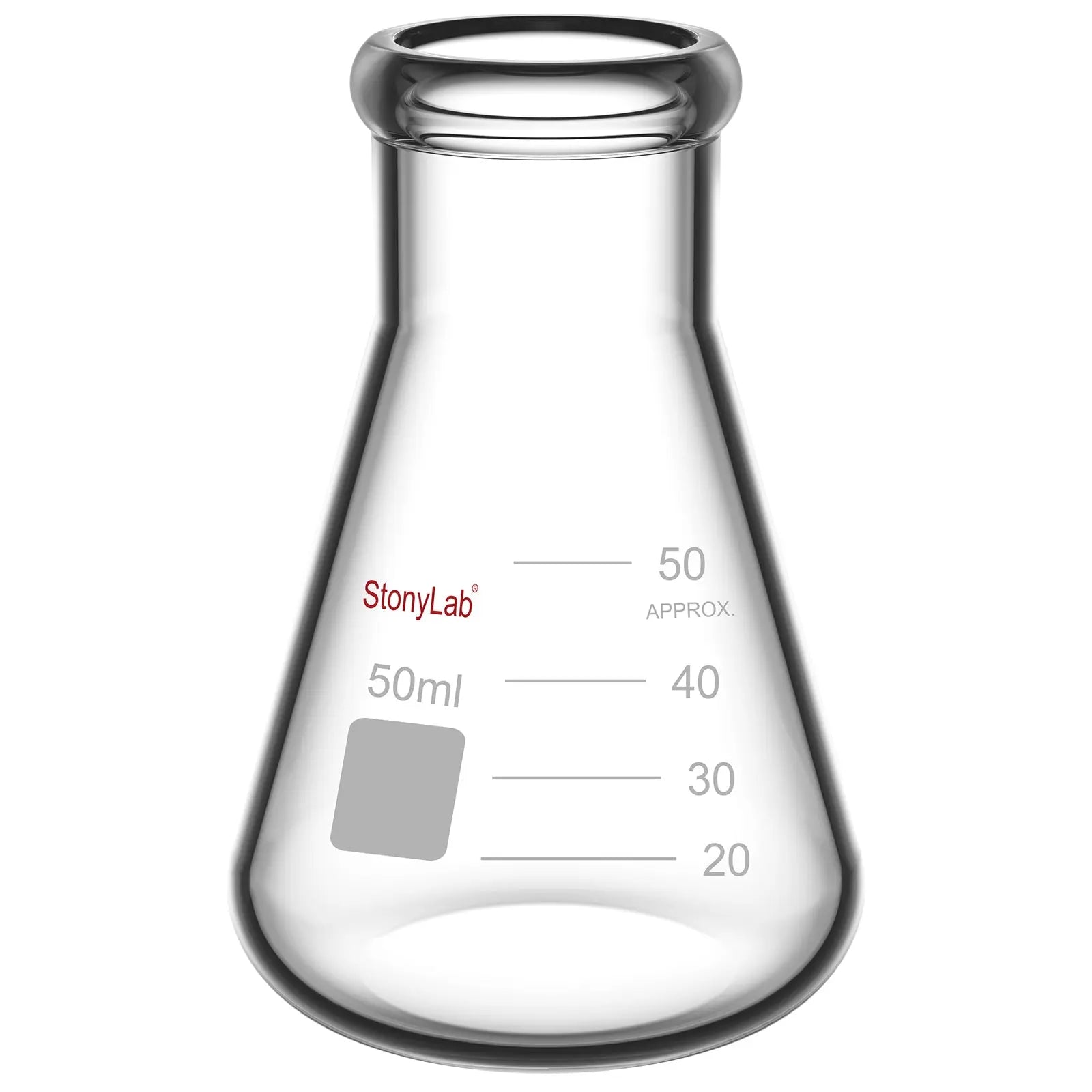 Comprehensive product view and setup components for StonyLab Narrow Mouth Erlenmeyer Flasks