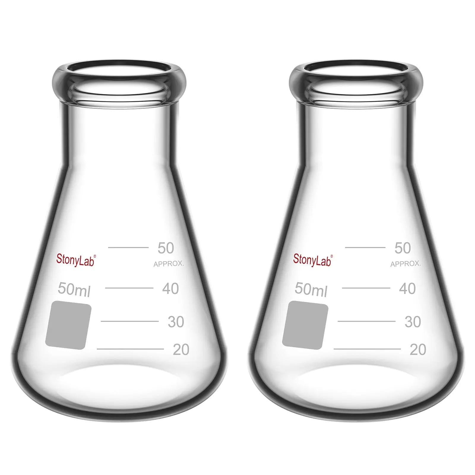 Comprehensive product view and setup components for StonyLab Narrow Mouth Erlenmeyer Flasks