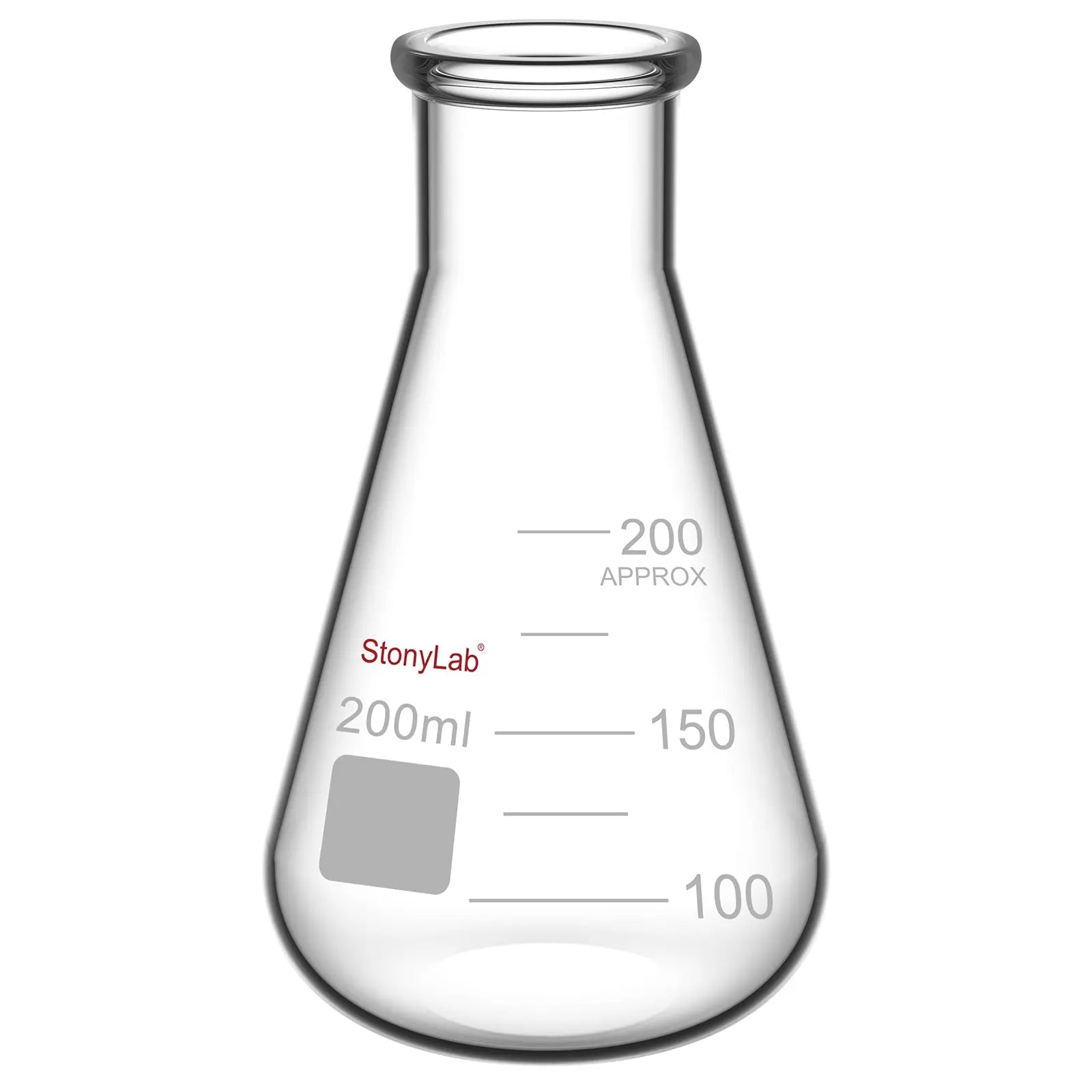 Comprehensive product view and setup components for StonyLab Narrow Mouth Erlenmeyer Flasks