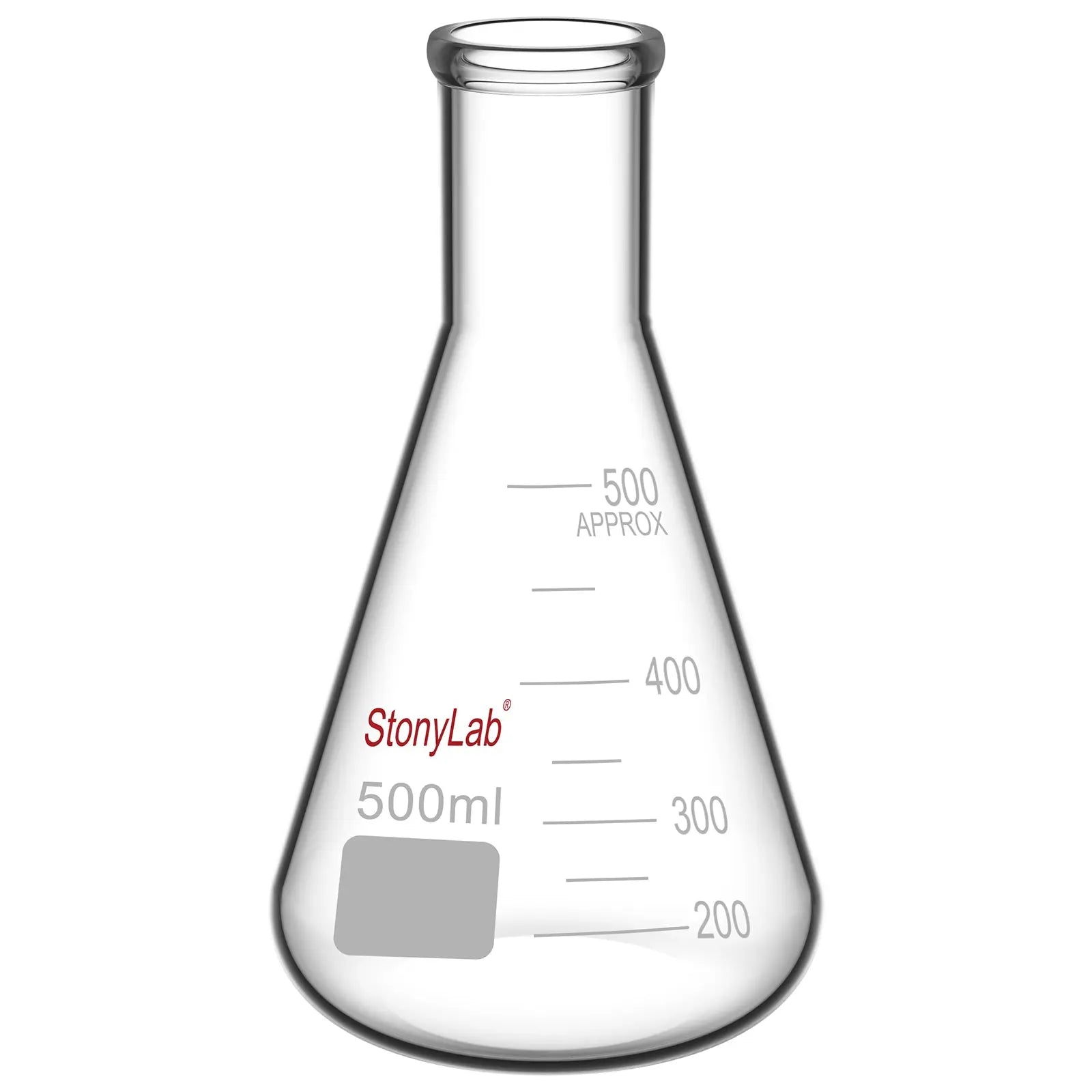 Comprehensive product view and setup components for StonyLab Narrow Mouth Erlenmeyer Flasks