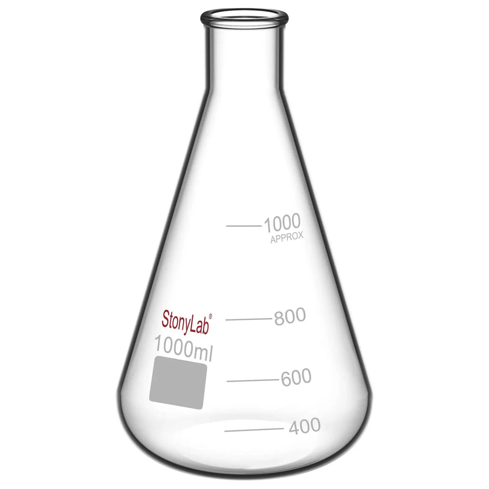 Comprehensive product view and setup components for StonyLab Narrow Mouth Erlenmeyer Flasks