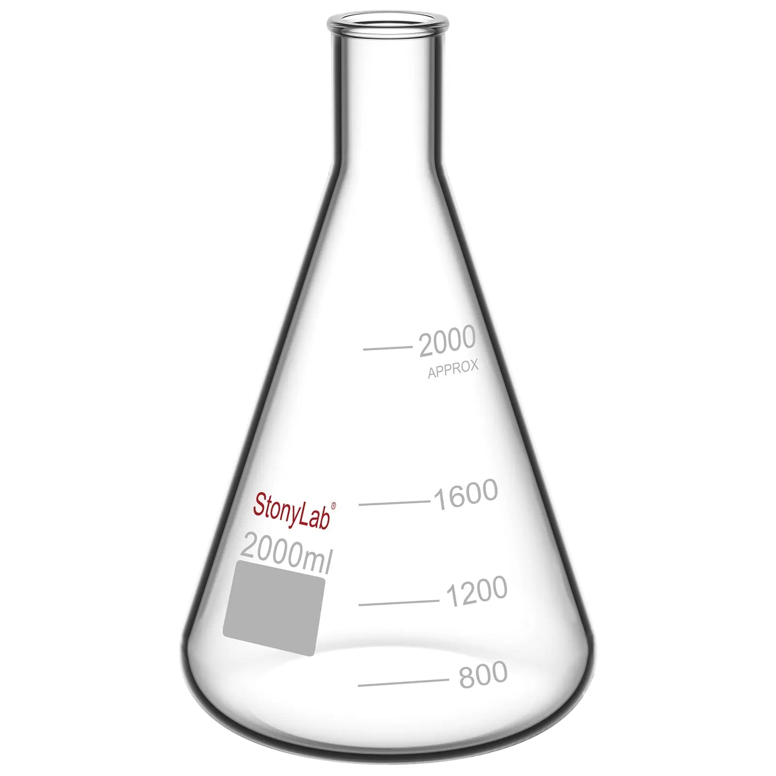 StonyLab Narrow Mouth Erlenmeyer Flasks for professional laboratory applications