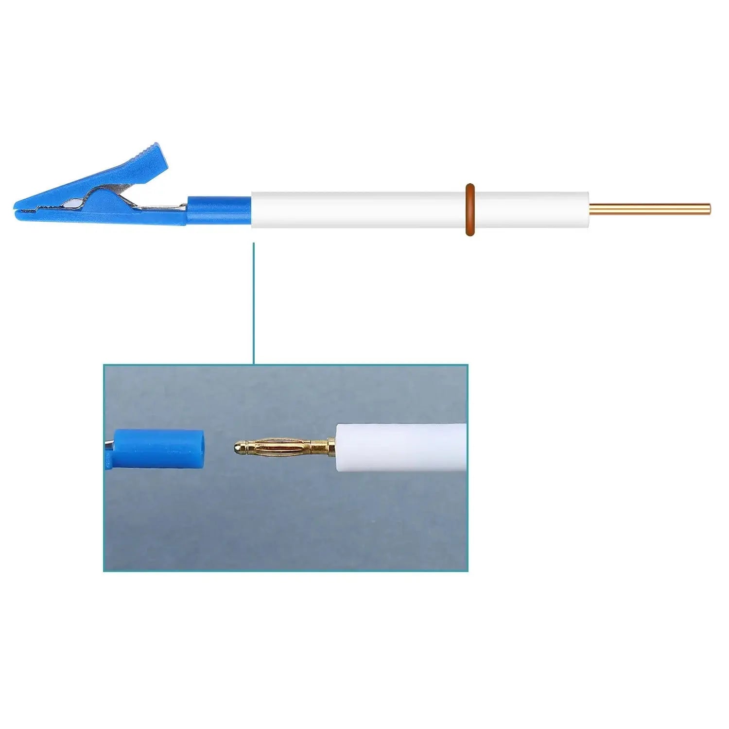 Comprehensive product view and setup components for StonyLab Nickel Plated Copper Electrode Holder