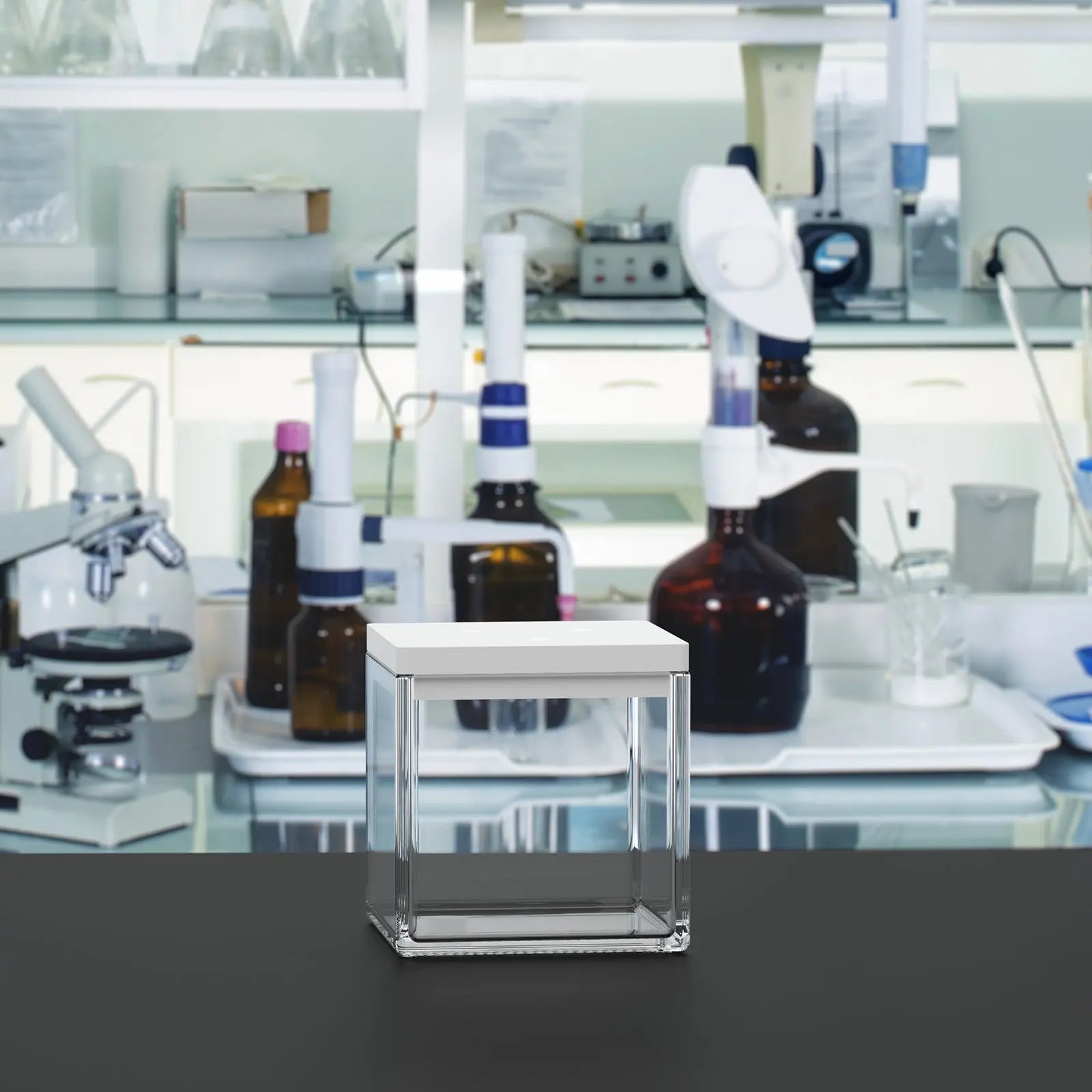 StonyLab Non-Sealed Quartz Electrochemical Cell heavy duty chemical processing configuration