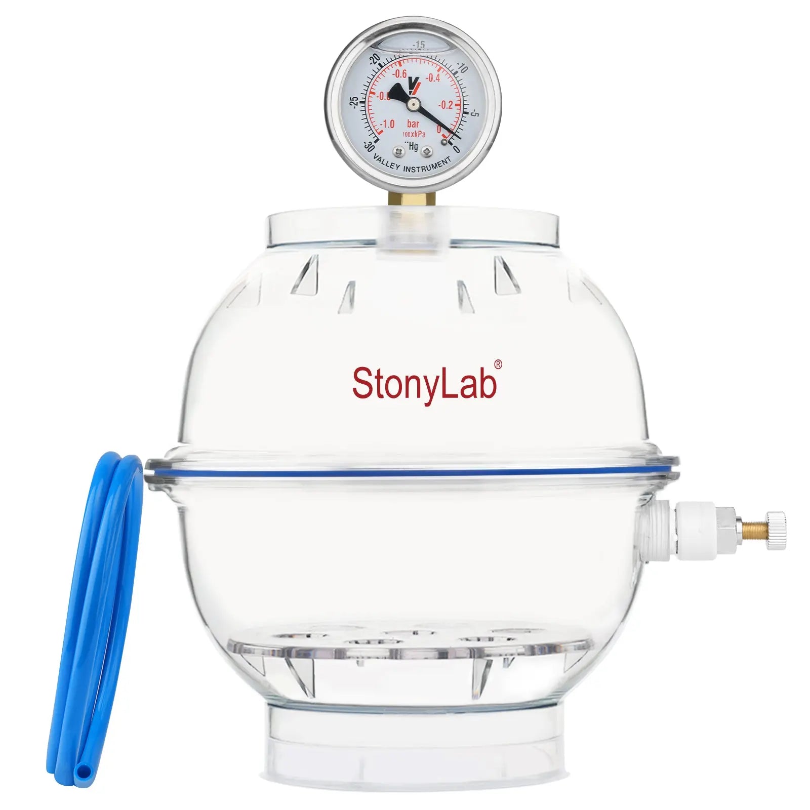 Comprehensive product view and setup components for StonyLab PC Vacuum Desiccator