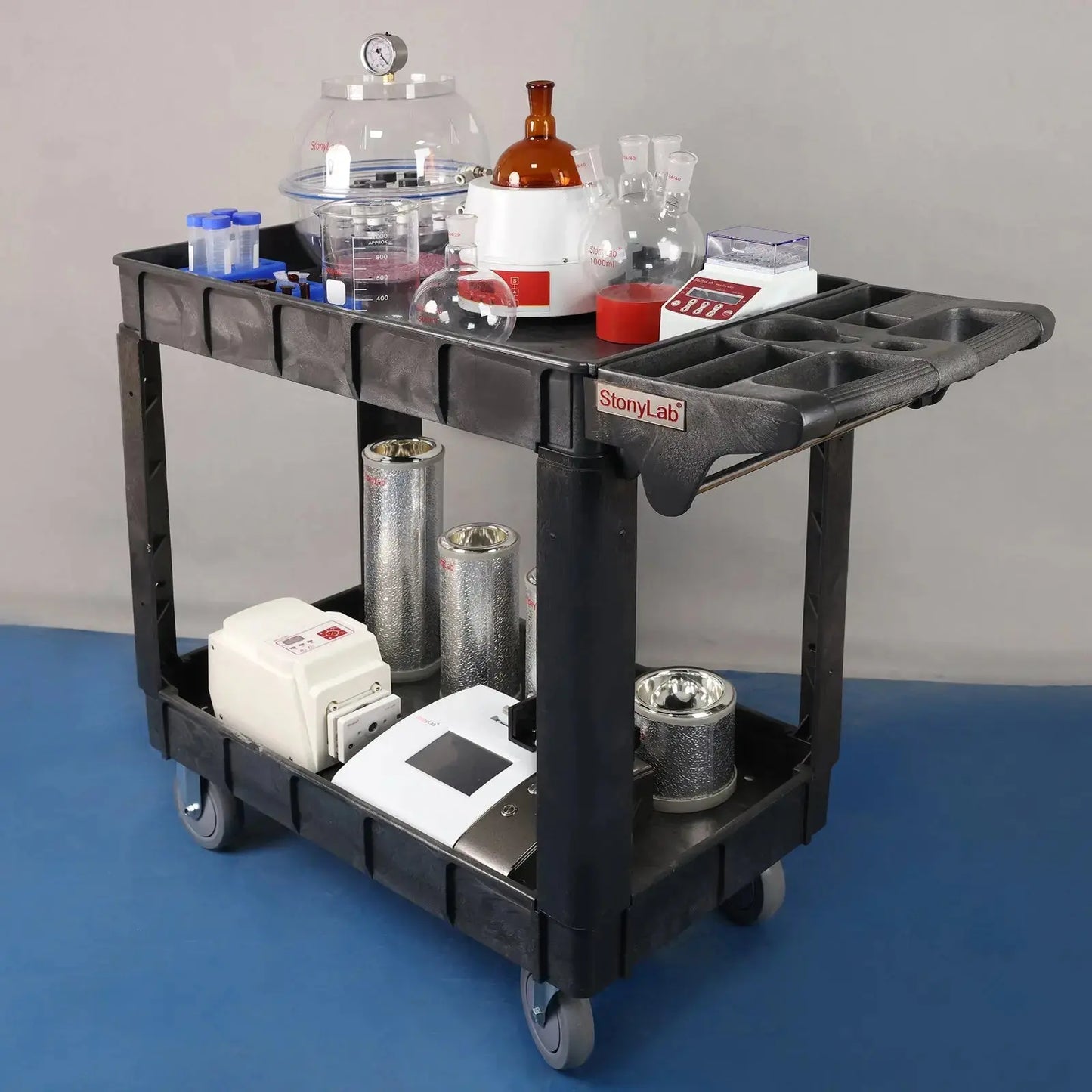 PP Utility Cart, 2-Shelf, 103x79.5x86.5 cm