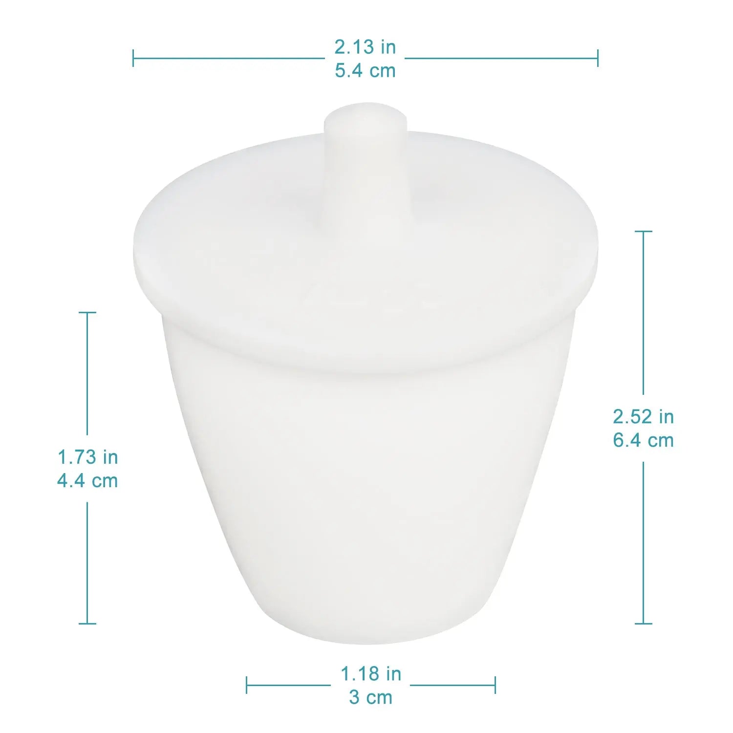 StonyLab PTFE Crucible with Lid heavy duty chemical processing configuration
