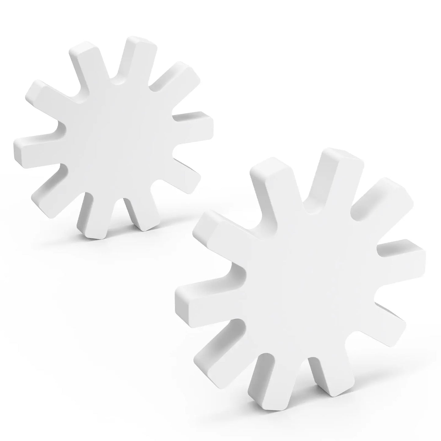 PTFE Magnetic Stir Bar, Gear Type, 2 Pack Stir Bars 0.28-in-x-2.36-in