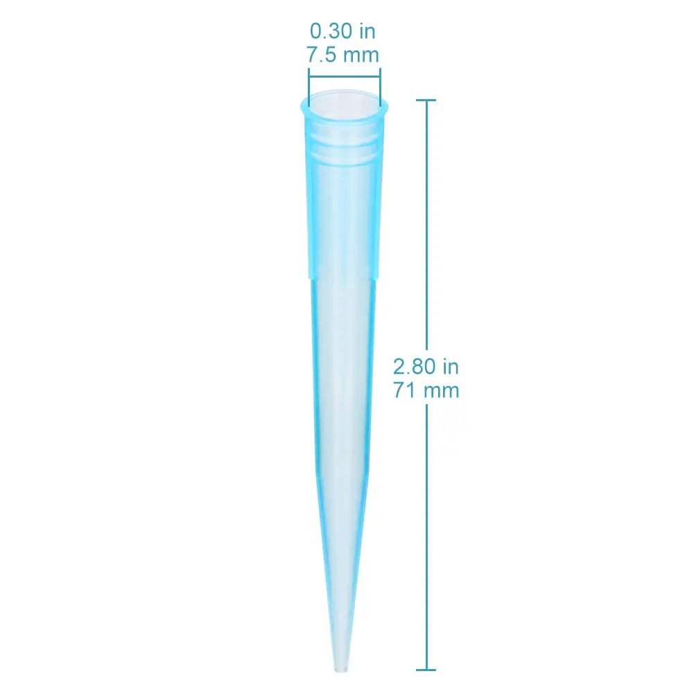 Side view and dimensional layout of the durable StonyLab Pipettes Tips