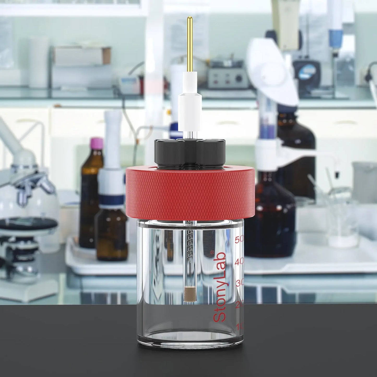 Platinum Ring Electrode with Salt Bridge, 0.5×150 mm, 99.99% Purity, SGS Certified - GDMS Tested