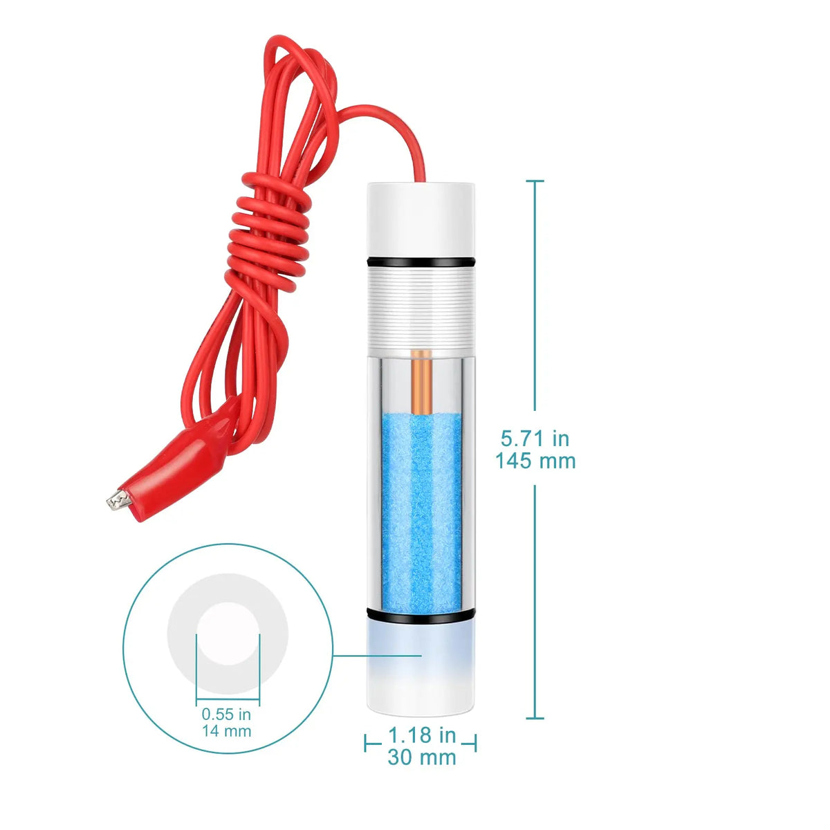 Portable copper sulfate reference electrode for field corrosion monitoring and cathodic protection testing of underground pipelines, cables and concrete structures StonyLab