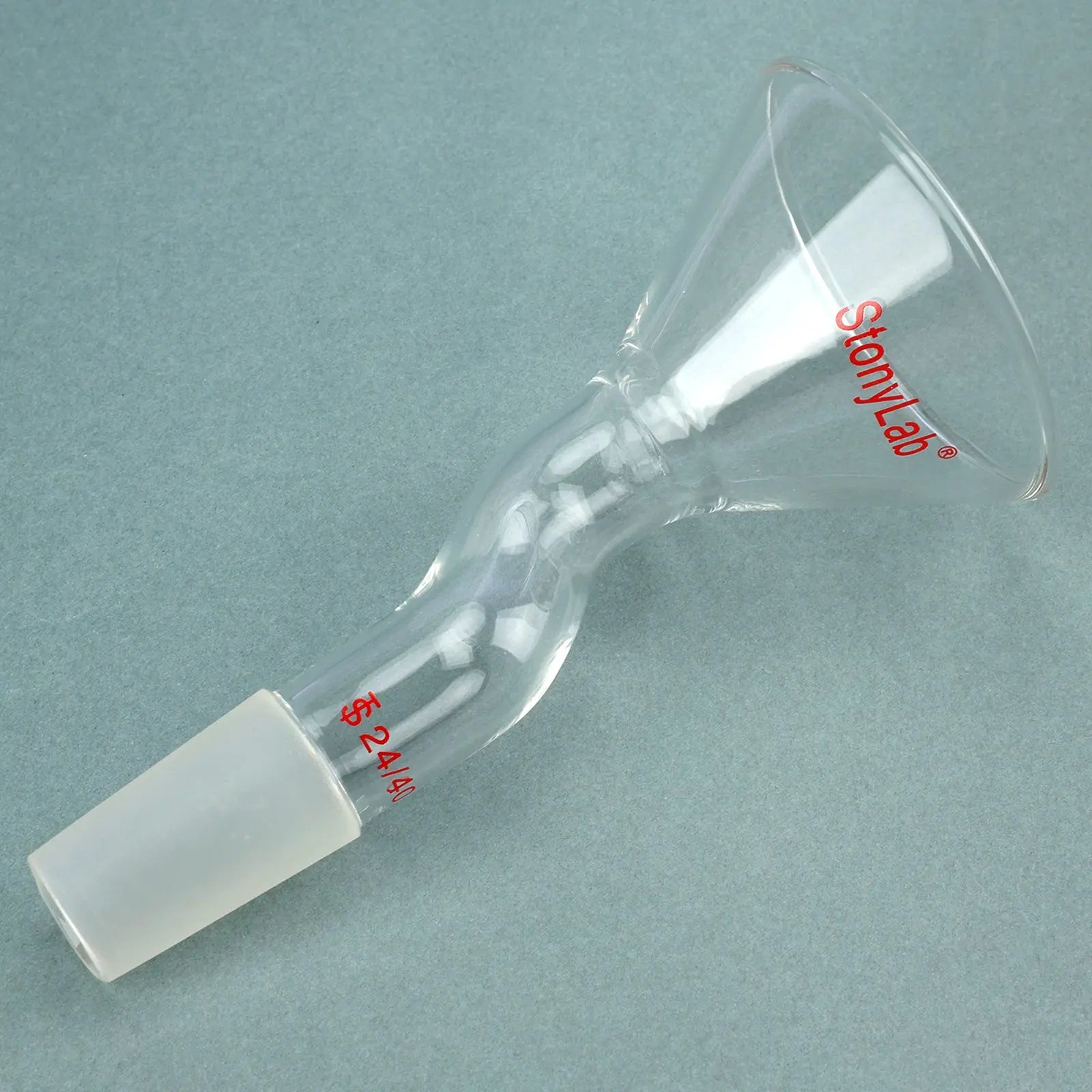 Alternative angle showing underlying build quality of StonyLab Powder Funnel with Offset Design