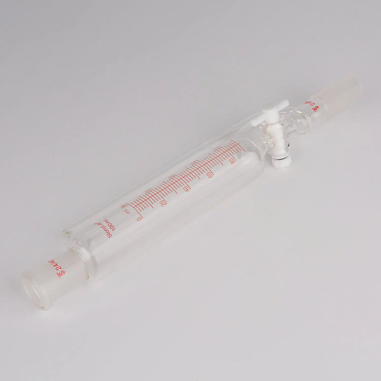 Detailed structural assembly component for StonyLab Pressure Equalizing Graduated Addition Funnel with 24