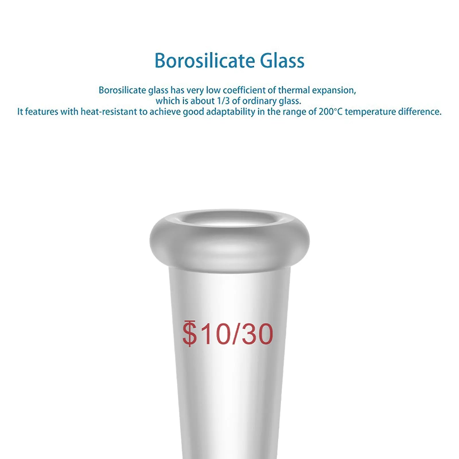 Side view and dimensional layout of the durable StonyLab Reducing Connecting Adapter