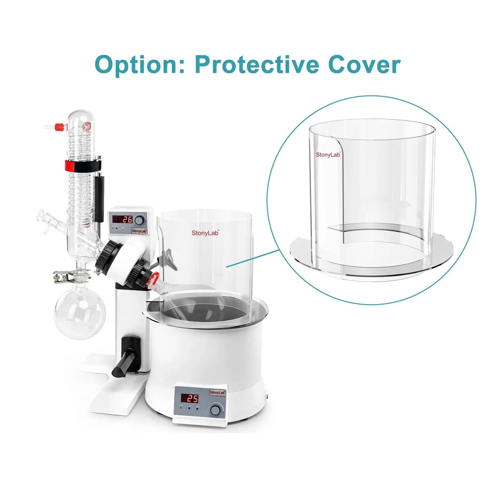 Comprehensive product view and setup components for StonyLab Rotary Evaporator