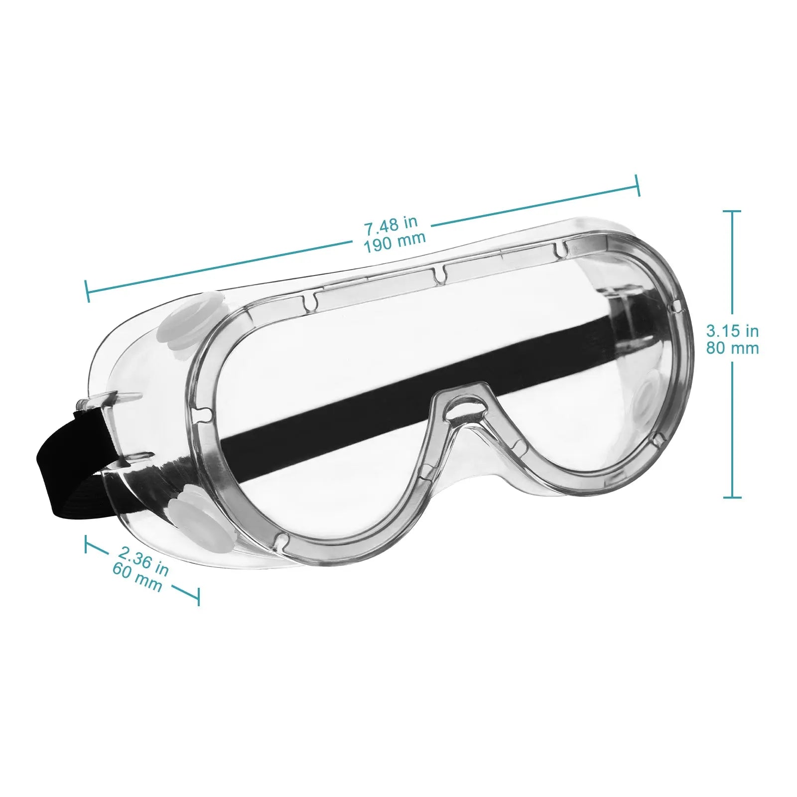 Close-up view showing the precise design and material of StonyLab Safety Goggles