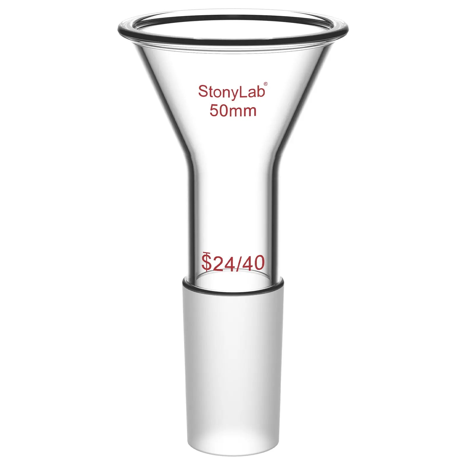 Comprehensive product view and setup components for StonyLab Short Stem Powder Funnel