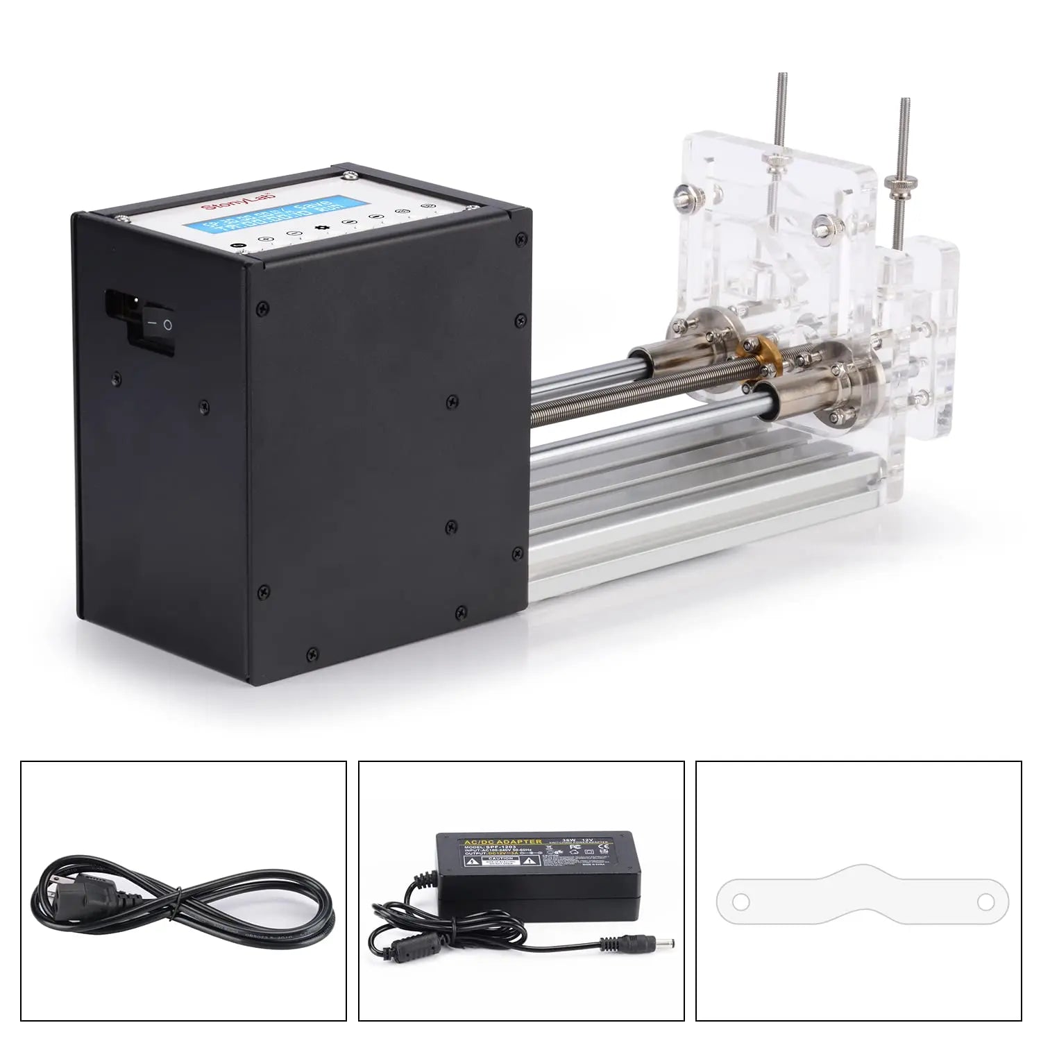 StonyLab Single-Channel Syringe Pump for 1-100 ml Syringes heavy duty chemical processing configuration