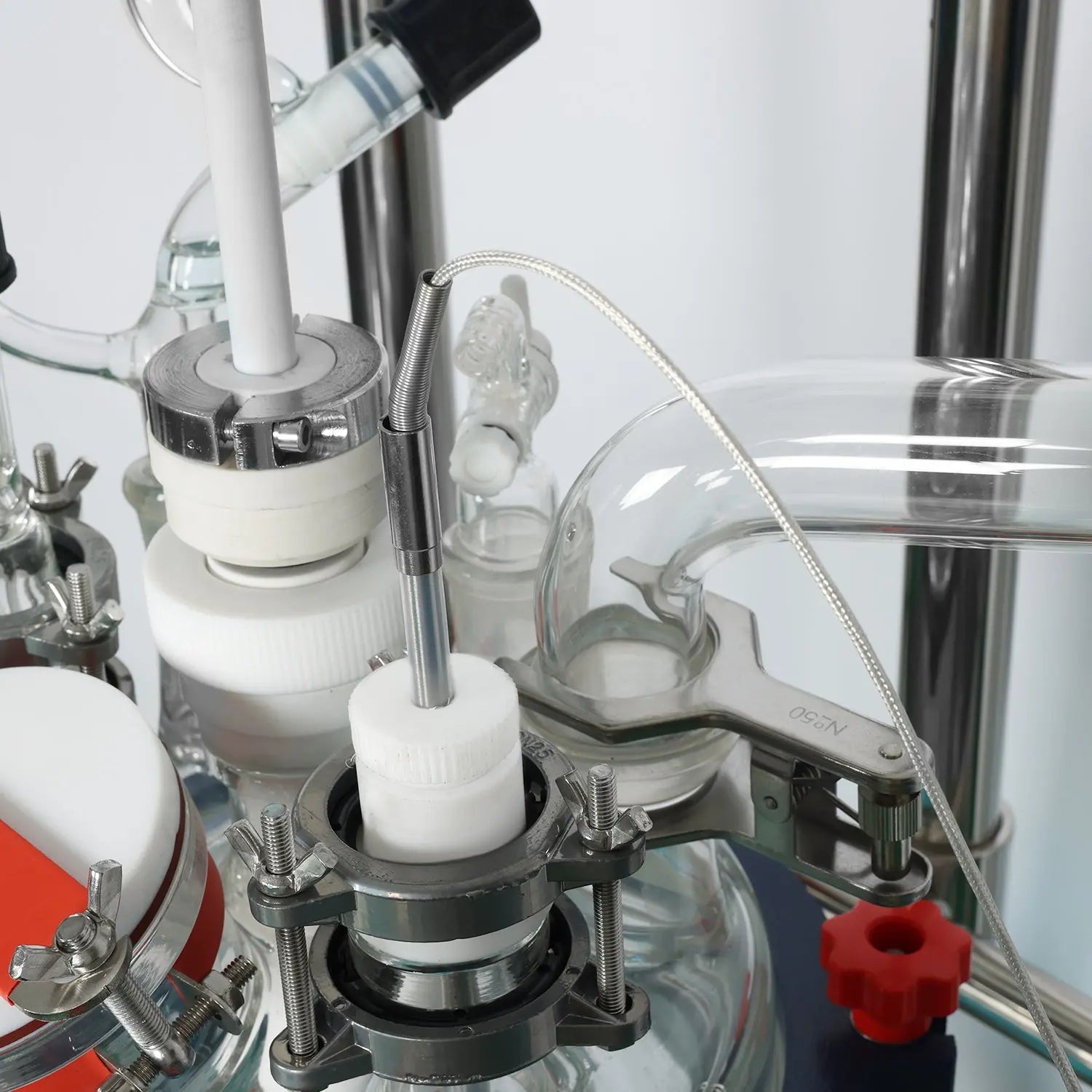 Comprehensive product view and setup components for StonyLab 5L Jacketed Glass Reactor System for Laboratory Research and Chemical Synthesis