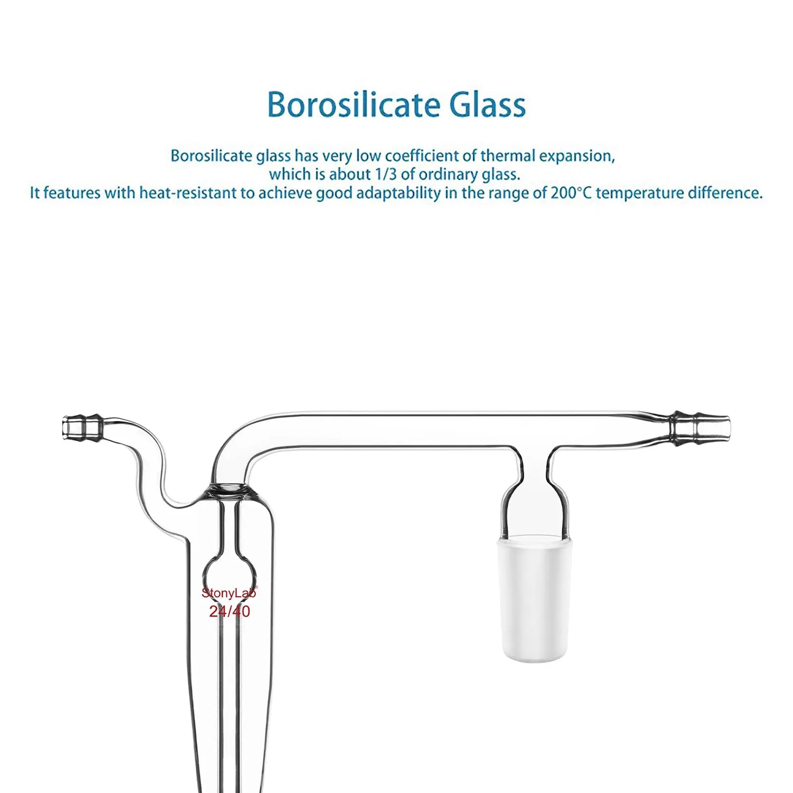 Detailed structural assembly component for StonyLab Oil Bubbler with 24