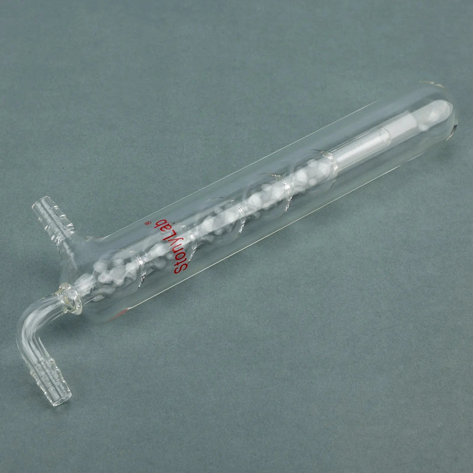 Alternative angle showing underlying build quality of StonyLab Spherical Vacuum Cold Trap Bubbler