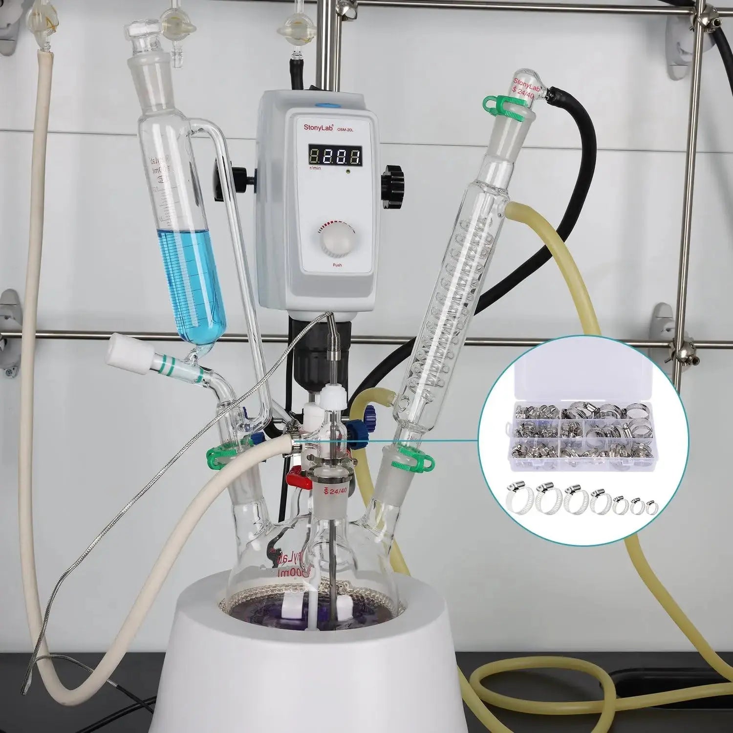 Alternative angle showing underlying build quality of StonyLab Hose Clamp Set