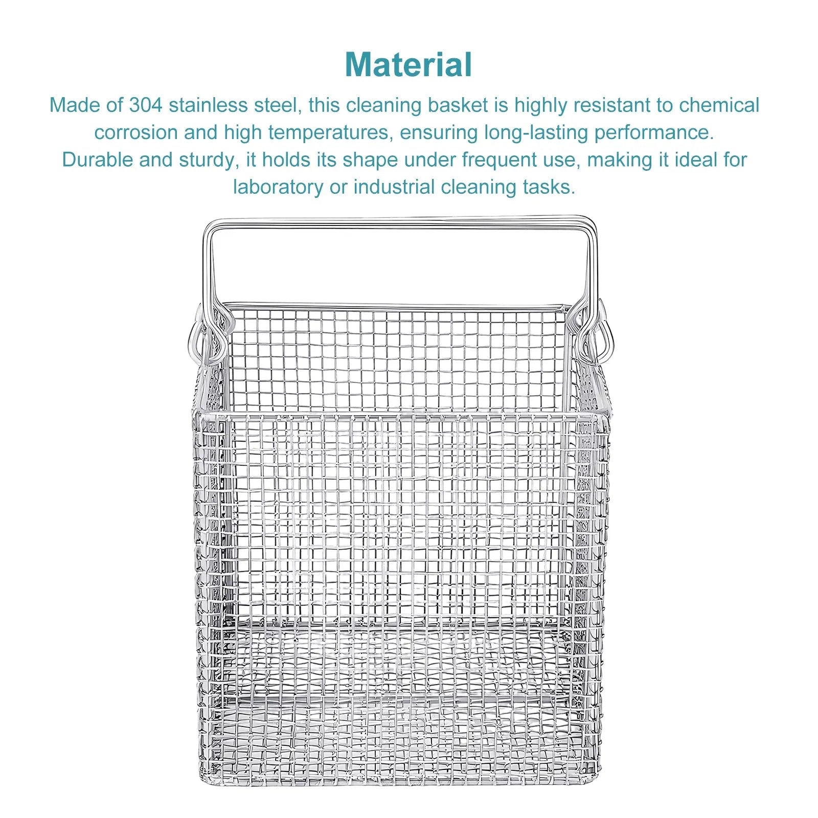 Alternative angle showing underlying build quality of StonyLab 304 Stainless Steel Cleaning Baskets for Rinsing or Storing Tubes