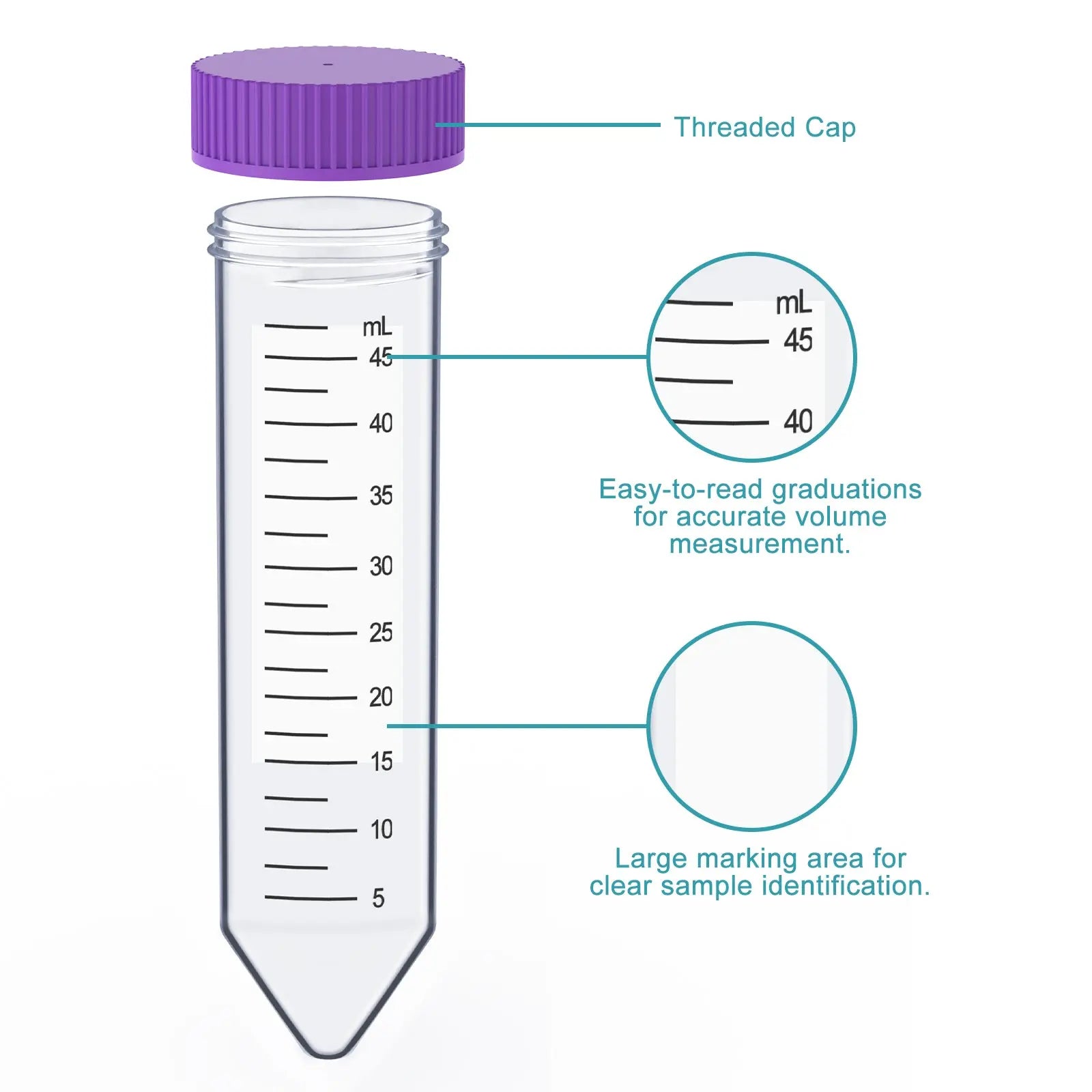 Sterile Conical Centrifuge Tubes, 15-50 ml