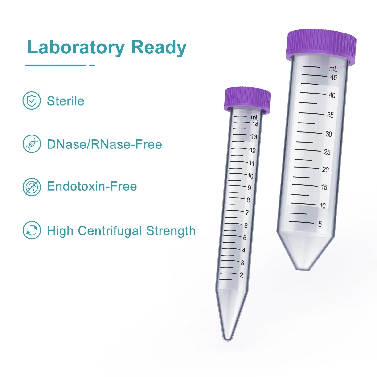 Sterile Conical Centrifuge Tubes, 15-50 ml
