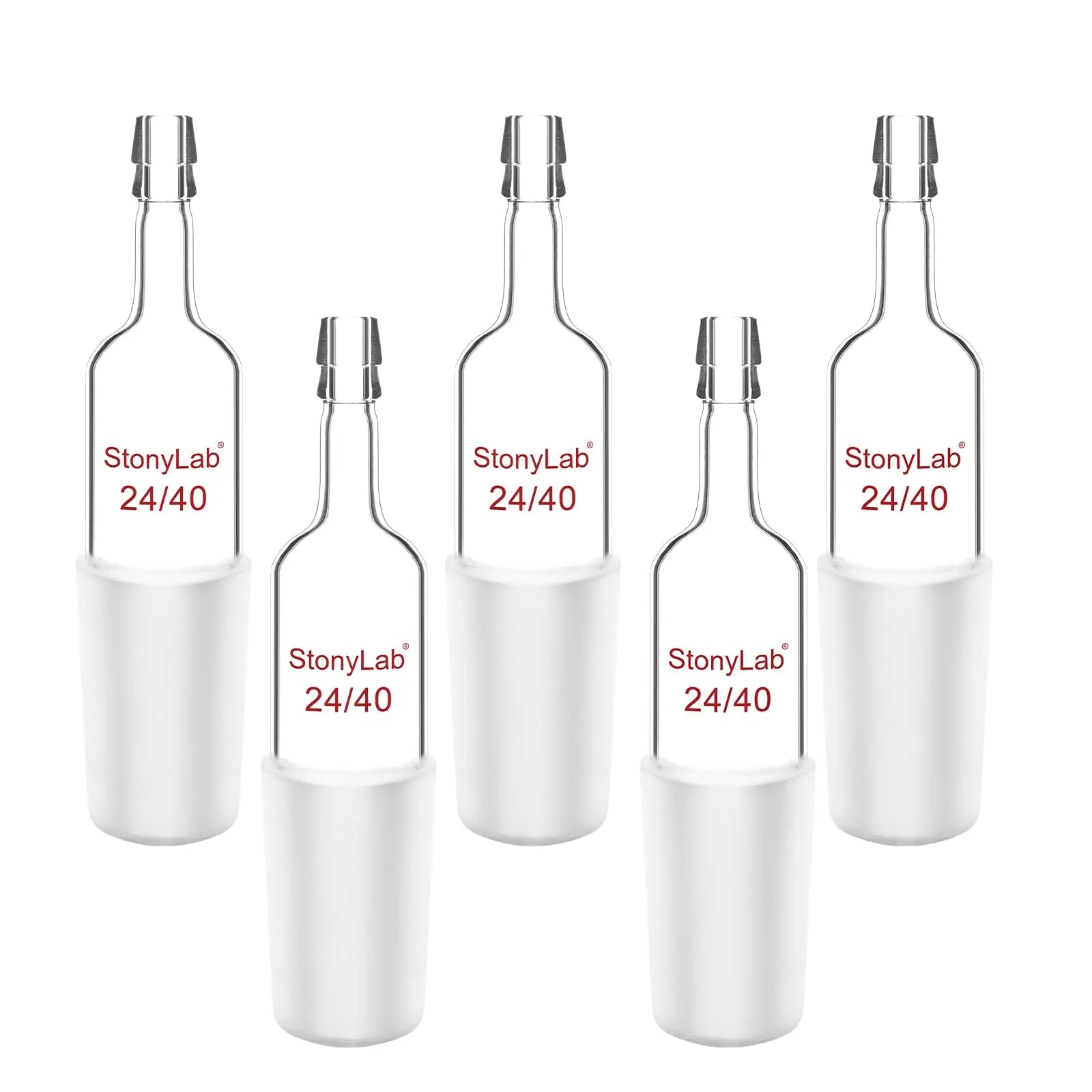 Comprehensive product view and setup components for StonyLab Straight Inlet Adapter with a 10mm Hose Connection and Male Joint